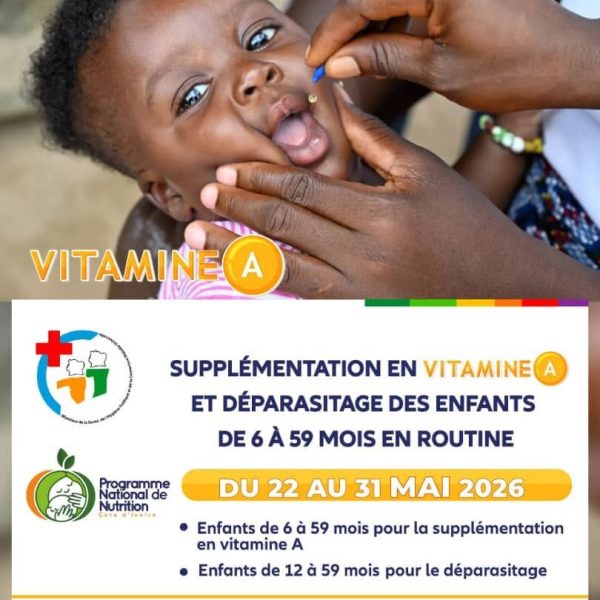 Intensification de la supplémentation en vitamine A et du déparasitage : le PNN renforce ses actions pour protéger près de 4 millions d’enfants