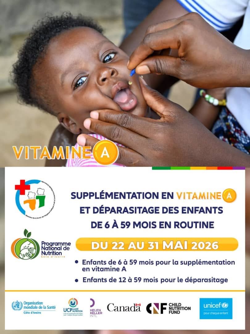 Intensification de la supplémentation en vitamine A et du déparasitage : le PNN renforce ses actions pour protéger près de 4 millions d’enfants